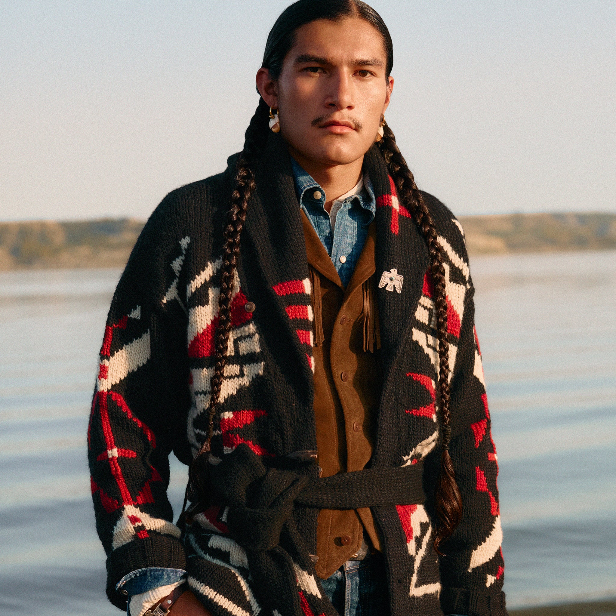 PRL x TÓPA Red Wind Star Cardigan – Tópa