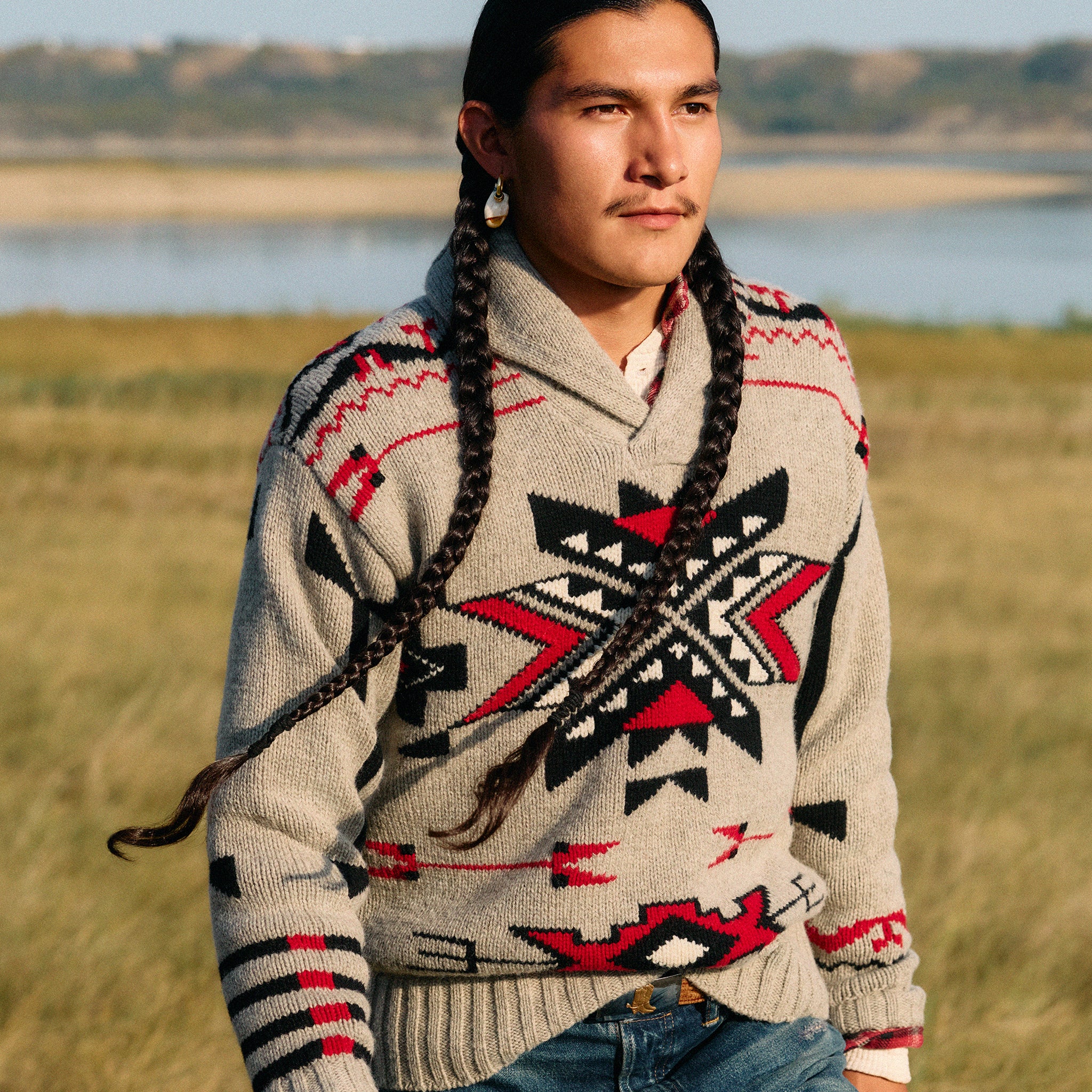 PRL x TÓPA Grey Sky Lodge Sweater – Tópa