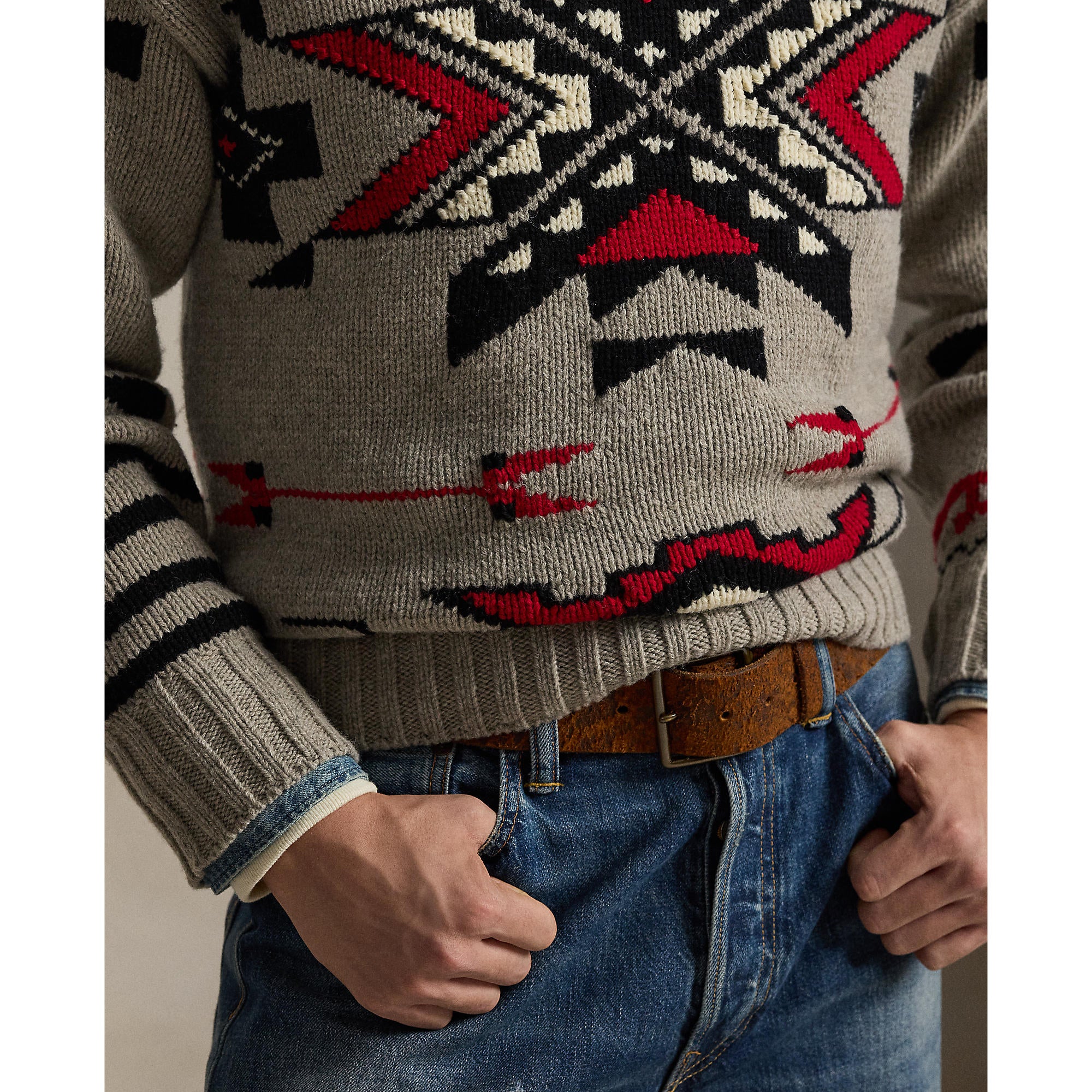 PRL x TÓPA Grey Sky Lodge Sweater – Tópa