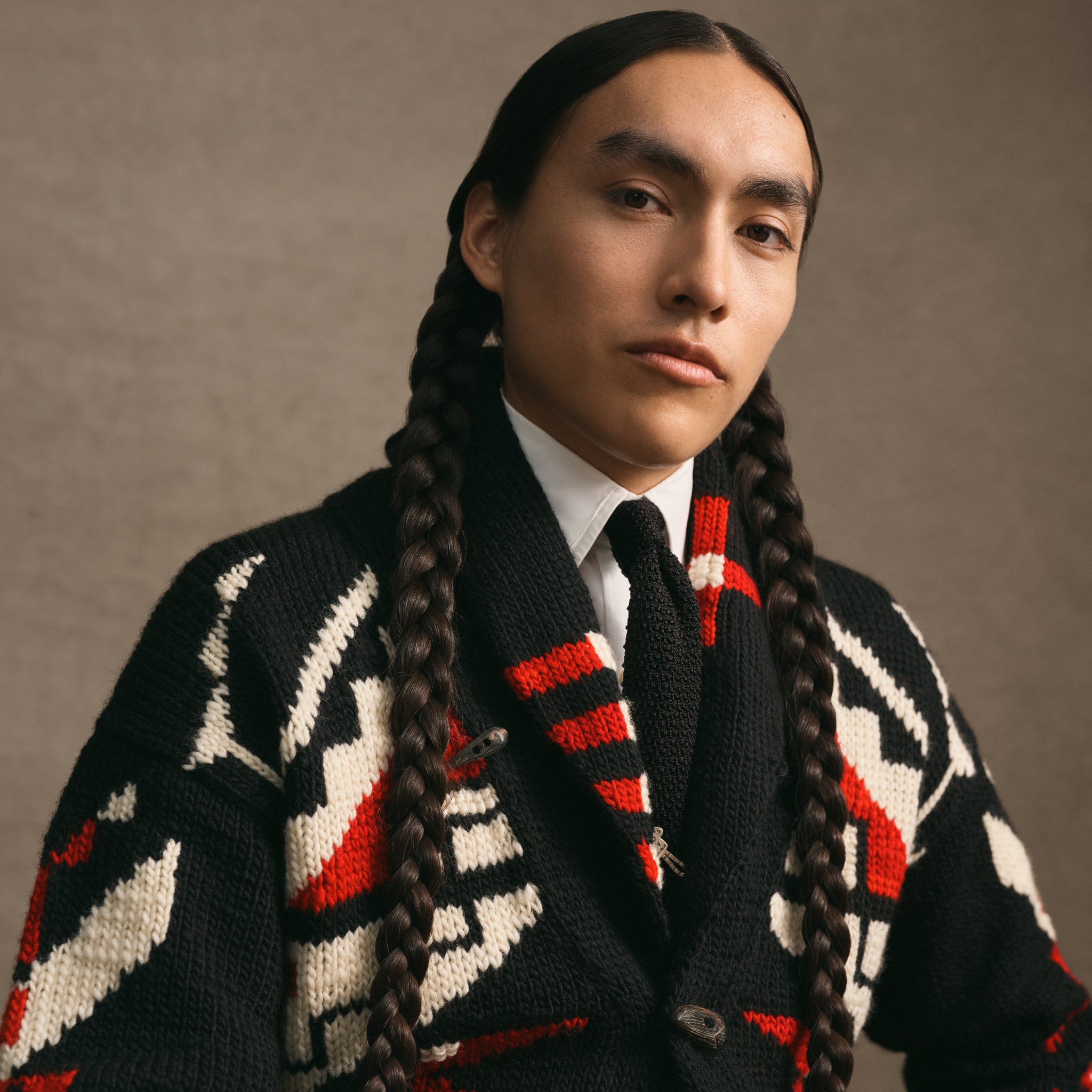 PRL x TÓPA Red Wind Star Cardigan